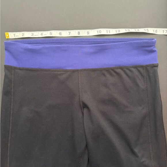 Under Armour Black and Purple Athletic Capri Leggings - Picture 4 of 6